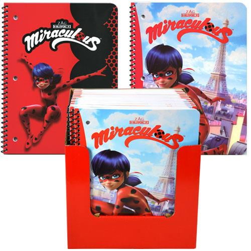 Miraculous Ladybug 50 Sheet Single Subject Theme Book in PDQ 2 Asstd.
